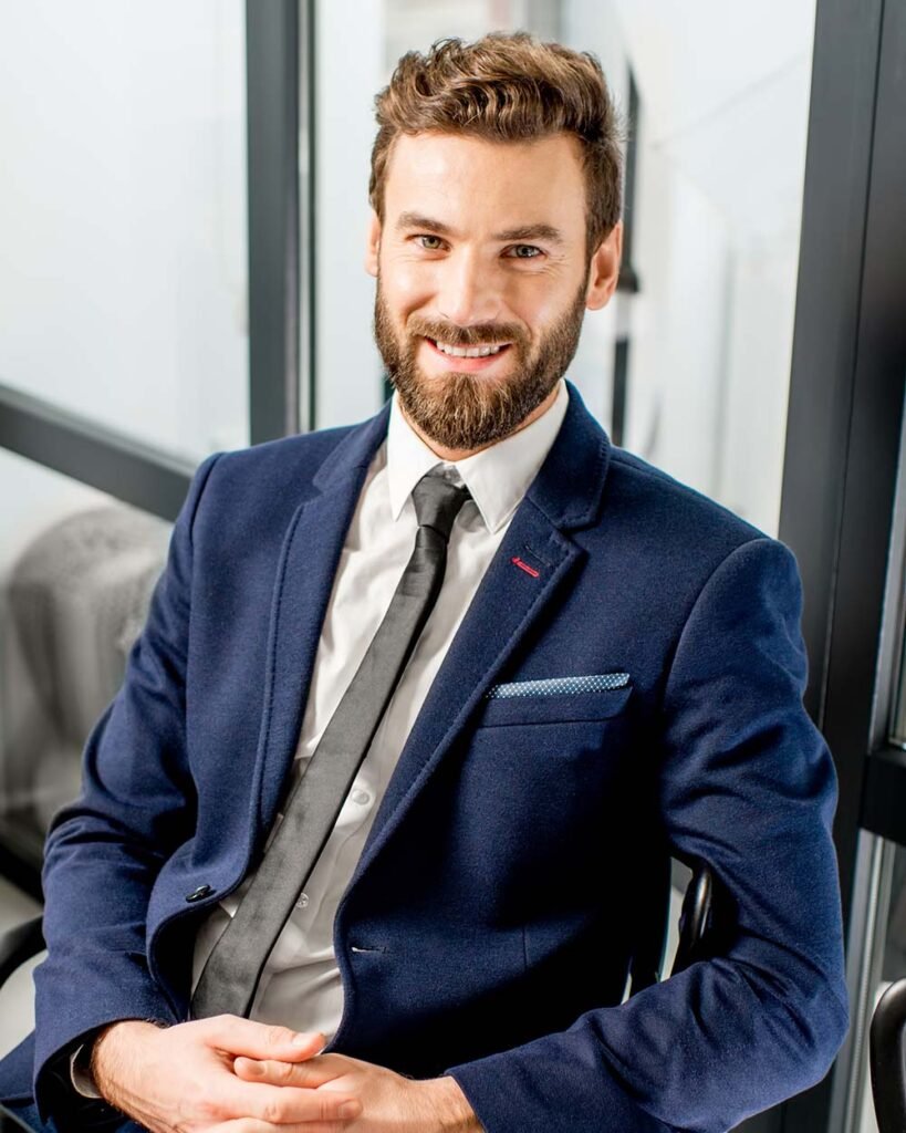 Banker at the office QD9RSH2.jpg